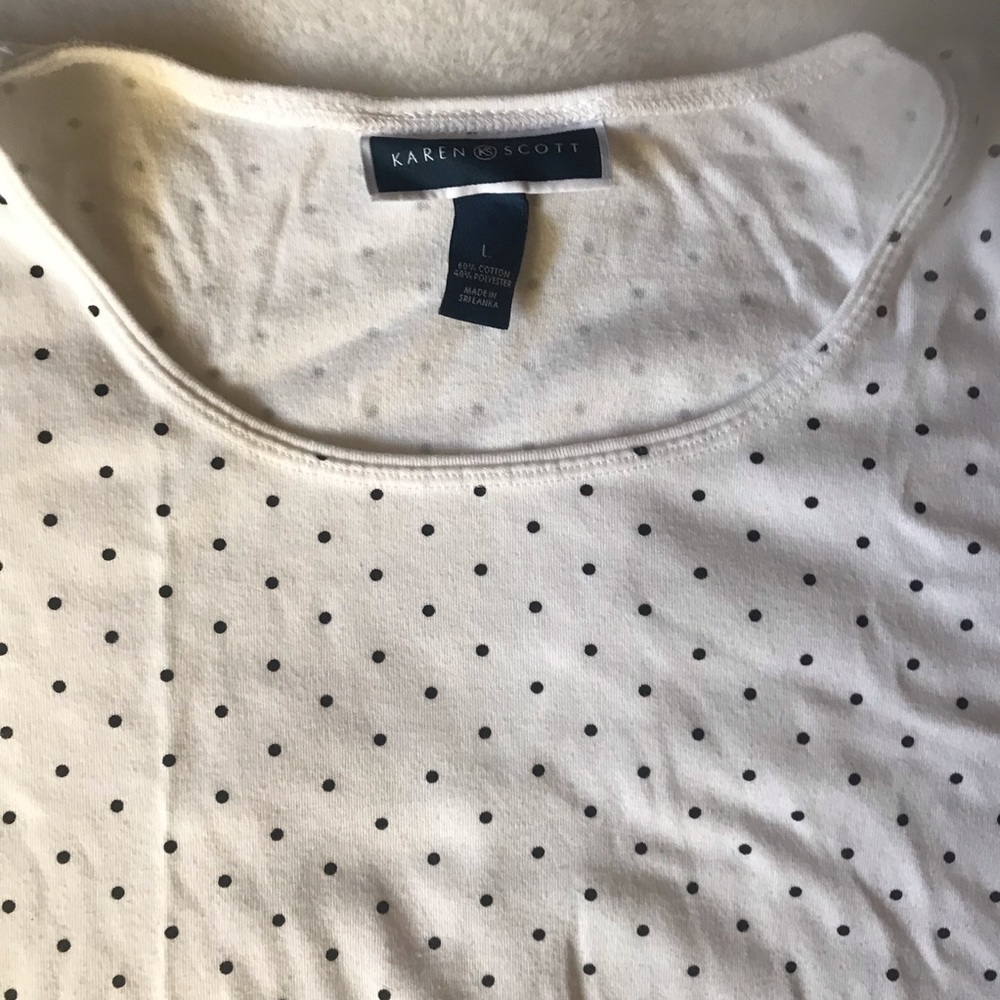 ⚫️  | Polka Dot Karen Scott Top